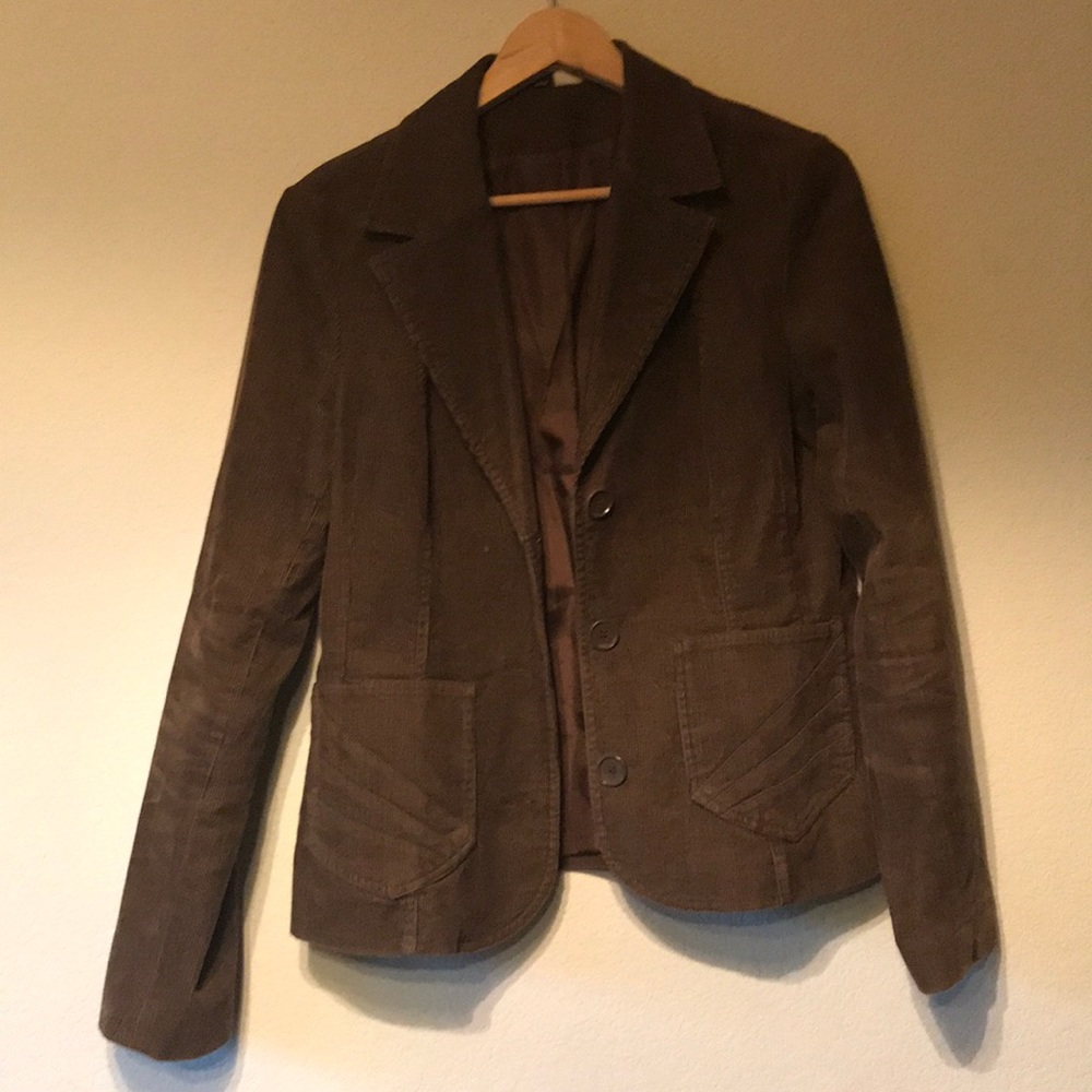CHOCOLATE BROWN CORDUROY JACKET